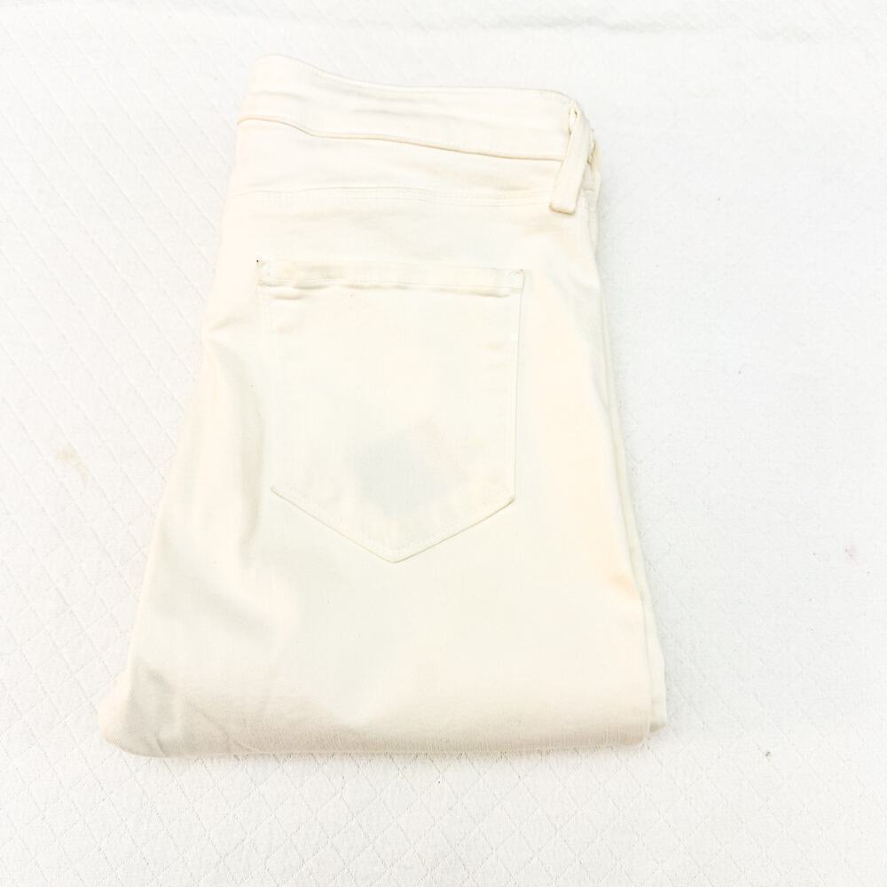 L'Agence Margot Skinny High Rise Vintage White Denim Jeans Size 31